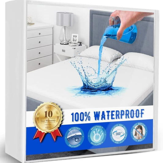 Artivestion Mattress Protector,Mattress Cover Waterproof Mattress Protector for Kids,Noiseless Soft Breathable Terry Mattress Pad for Kids Pets Adults